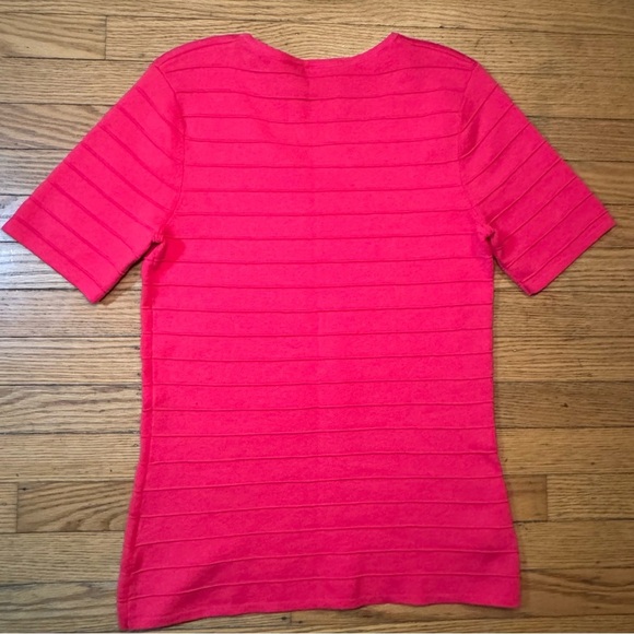 Croft & Barrow Hot Pink Short Sleeve Women’s Casual Top Size S - Picture 13 of 16